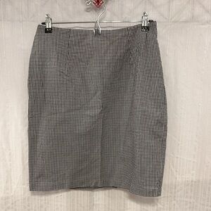 Briggs New York Gingham Pencil Skirt